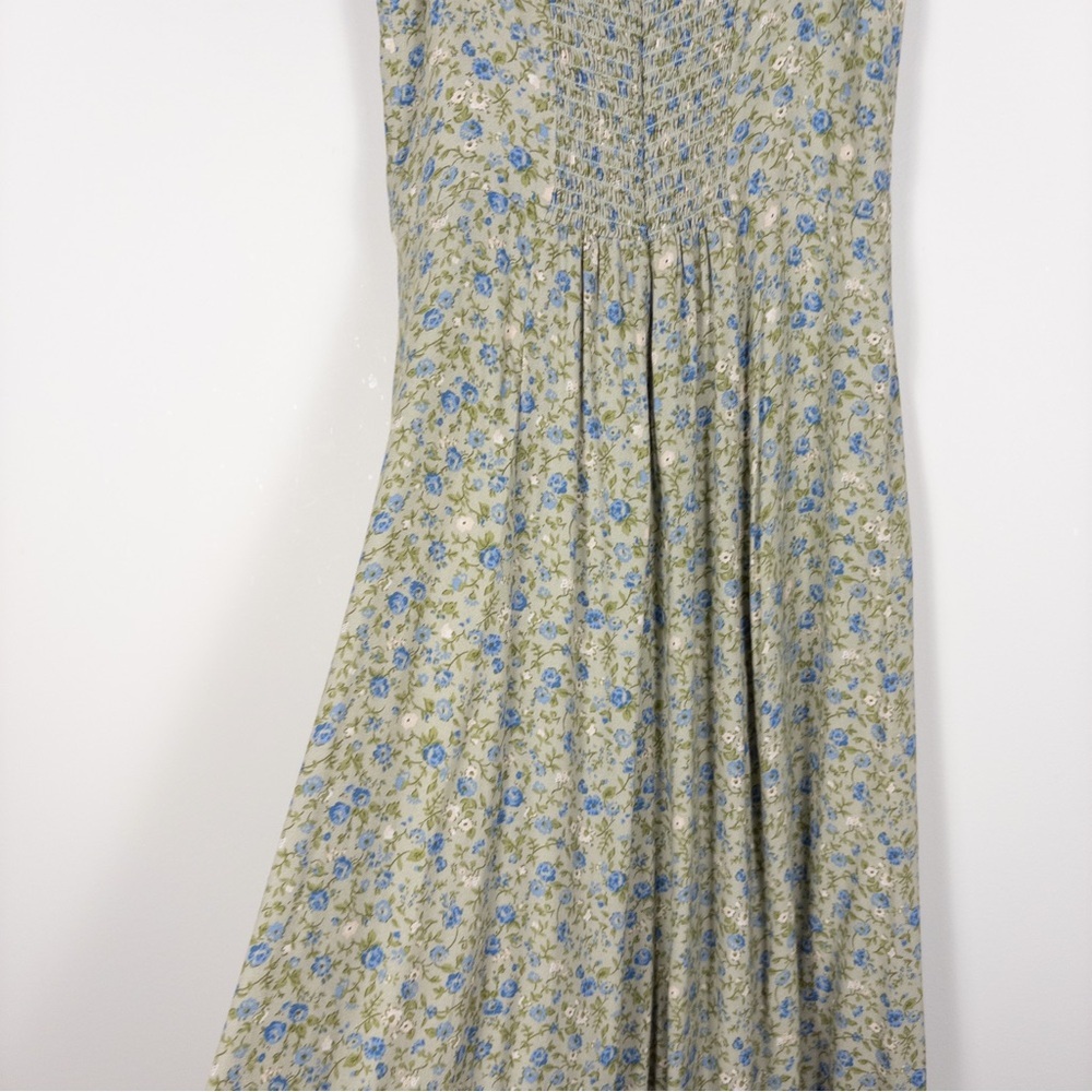 Reformation Sienne Green Floral Midi Dress - Picture 10 of 11